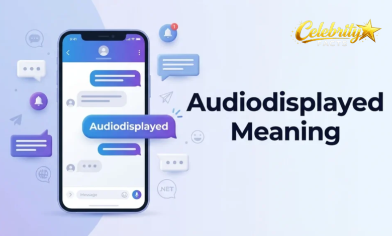 audiodisplayed meaning
